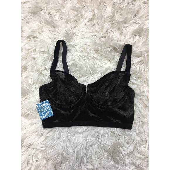 Free People Shimmer Crop Top Velvet Bra - Picture 7 of 8